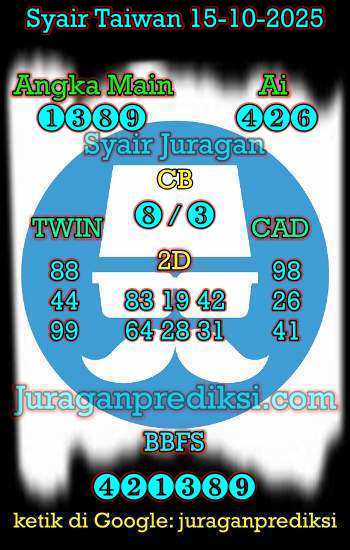 prediksi taiwan 15 oktober 2025, syair taiwan hari ini rabu 15-10-2024, angka keluar togel taiwan, toto jitu taiwan 15 oktober 2025 akurat