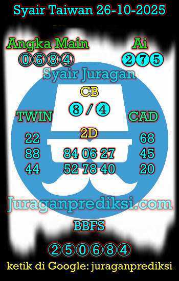 prediksi taiwan 26 oktober 2025, syair taiwan hari ini minggu 26-10-2024, angka keluar togel taiwan, toto jitu taiwan 26 oktober 2025 akurat